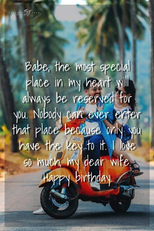 facebook birthday message for wife